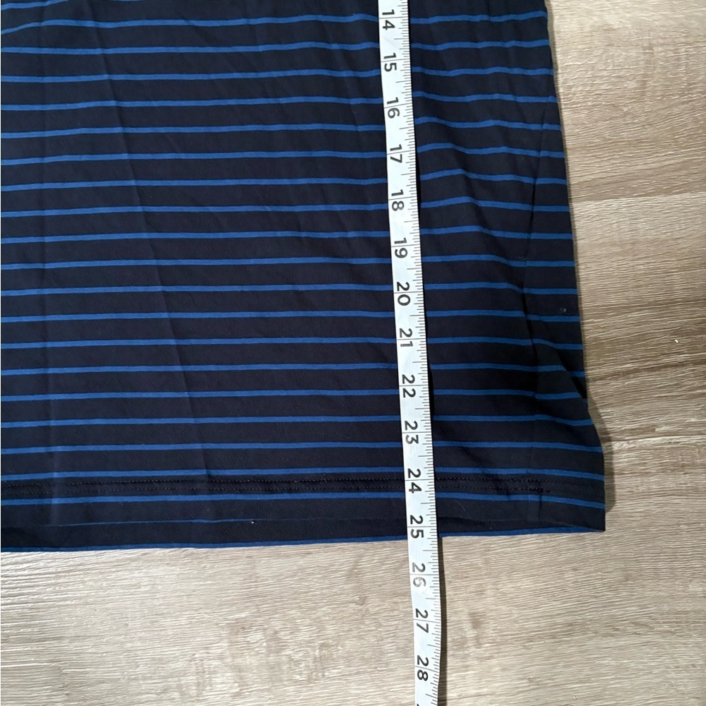 Bogner Men's Striped Polo Shirt - Black with Blue Stripes - Picture 9 of 9